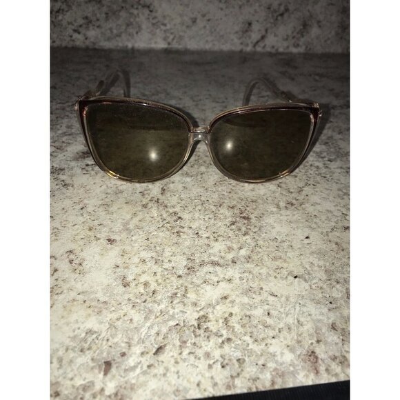 Opti Ray VTG 60\'S/70s Womens Sunglasses Pink Clear Ombré Fade Twiggy Oversized main image 4